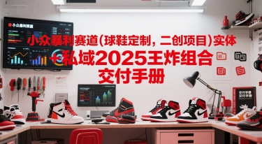 小众暴利赛道(球鞋定制，二创项目)实体+私域2025王炸组合  交付手册-千汇网创