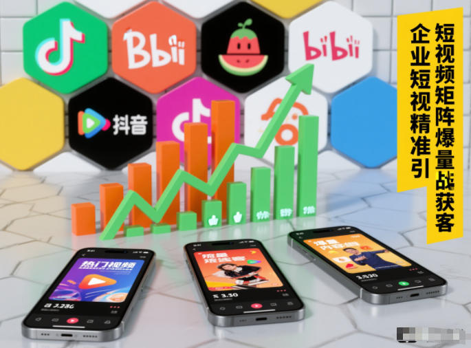 企业短视频精准引流矩阵获客，短视频矩阵爆量战法-千汇网创