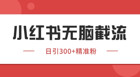 小红书截流同行客源，独家野路子获客玩法 日引200+暴力获客【揭秘】-千汇网创
