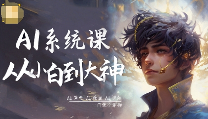 AI系统课程，从小白到大神系统学AI，AI声音-AI绘画-AI视频一门课全掌握-千汇网创