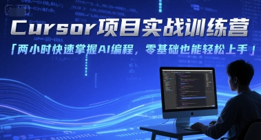 Cursor项目实战训练营，两小时快速掌握AI编程，零基础也能轻松上手-千汇网创