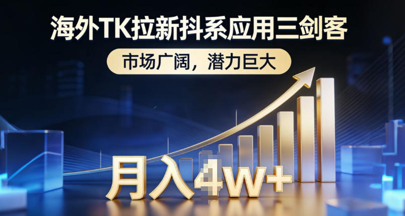 海外TK拉新抖系应用三剑客，市场广阔，潜力巨大，月入1w+-千汇网创