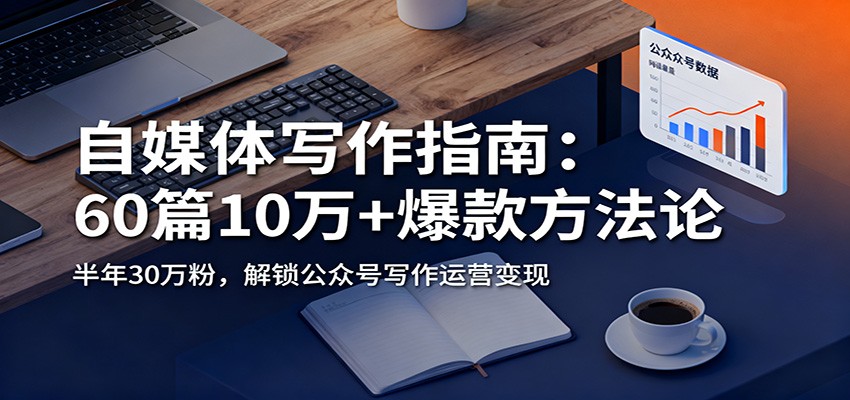自媒体写作指南：60篇10万+爆款方法论，半年30万粉，解锁公众号写作运营变现-千汇网创