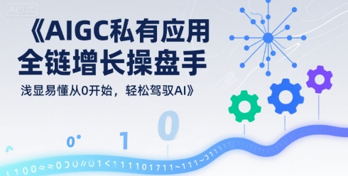 AIGC私有化应用全链增长操盘手，浅显易懂从0开始，轻松驾驭AI-千汇网创
