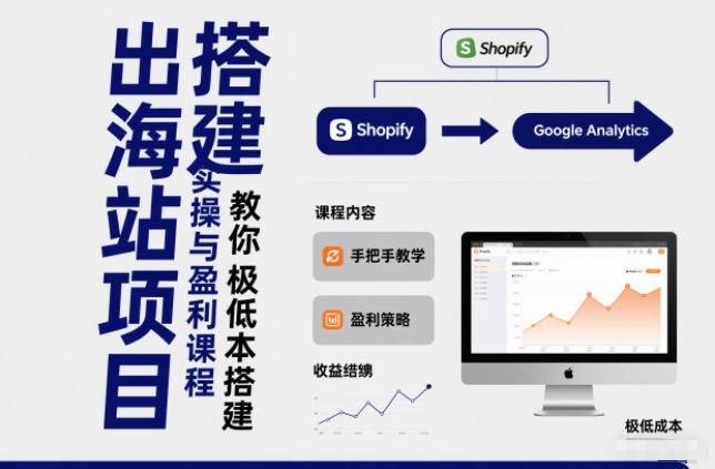 小淘出海站项目，搭建实操与盈利课程，手把手教你用极低成本搭建-千汇网创