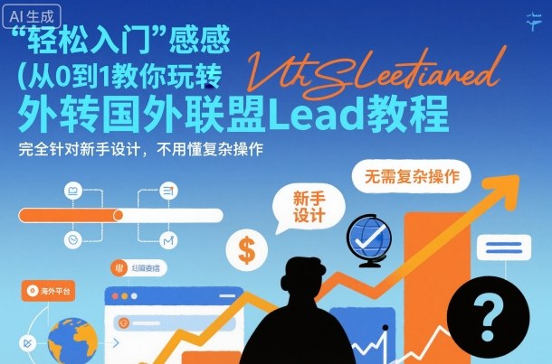 国外联盟賺美刀项目，从0到1教你玩转国外联盟Lead教程，纯新手可操作性100%-千汇网创
