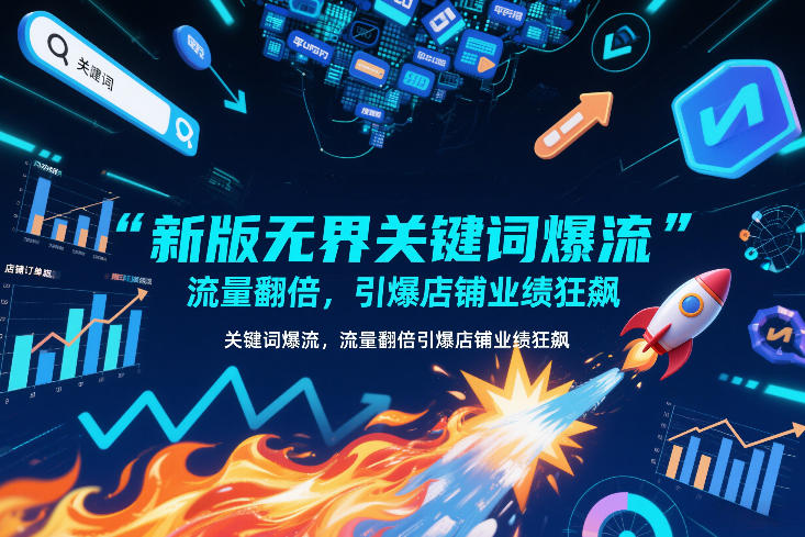 新版无界关键词爆流，流量翻倍，引爆店铺业绩狂飙-千汇网创