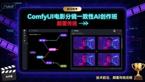 ComfyUI电影分镜一致性AI创作班，前沿技术，颠覆传统-千汇网创