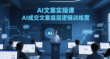AI文案实操课，AI成交文案底层逻辑训练营-千汇网创