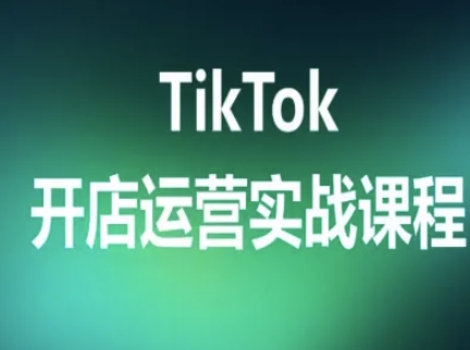 TikTok开店运营实战课程，TK跨境电商实操全流程-千汇网创