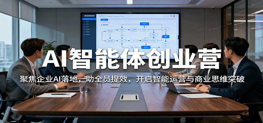 AI智能体创业营：聚焦企业AI落地，助全员提效，开启智能运营与商业思维突破-千汇网创