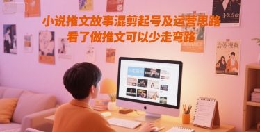 小说推文故事混剪起号及运营思路，看了做推文可以少走弯路-千汇网创