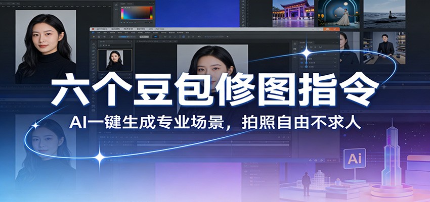 六个豆包修图指令：AI 一键生成专业场景，拍照自由不求人-千汇网创