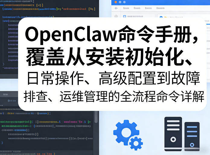 OpenClaw命令手册，覆盖从安装初始化、日常操作、高级配置到故障排查、运维管理的全流程命令详解-千汇网创