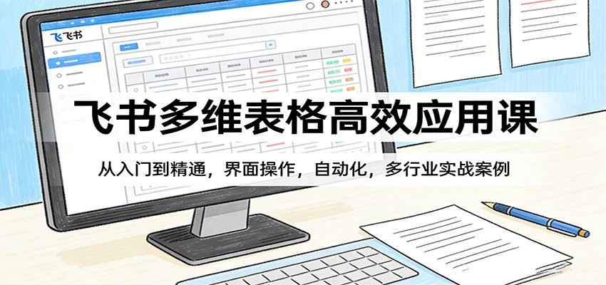 飞书多维表格高效应用课：从入门到精通，界面操作，自动化，多行业实战案例-千汇网创