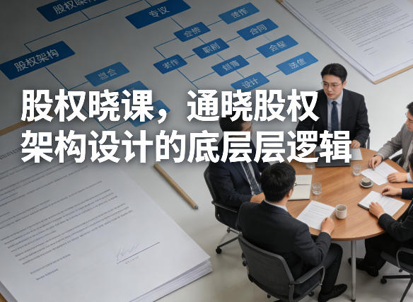 股权晓课,通晓股权架构设计的底层逻辑-千汇网创