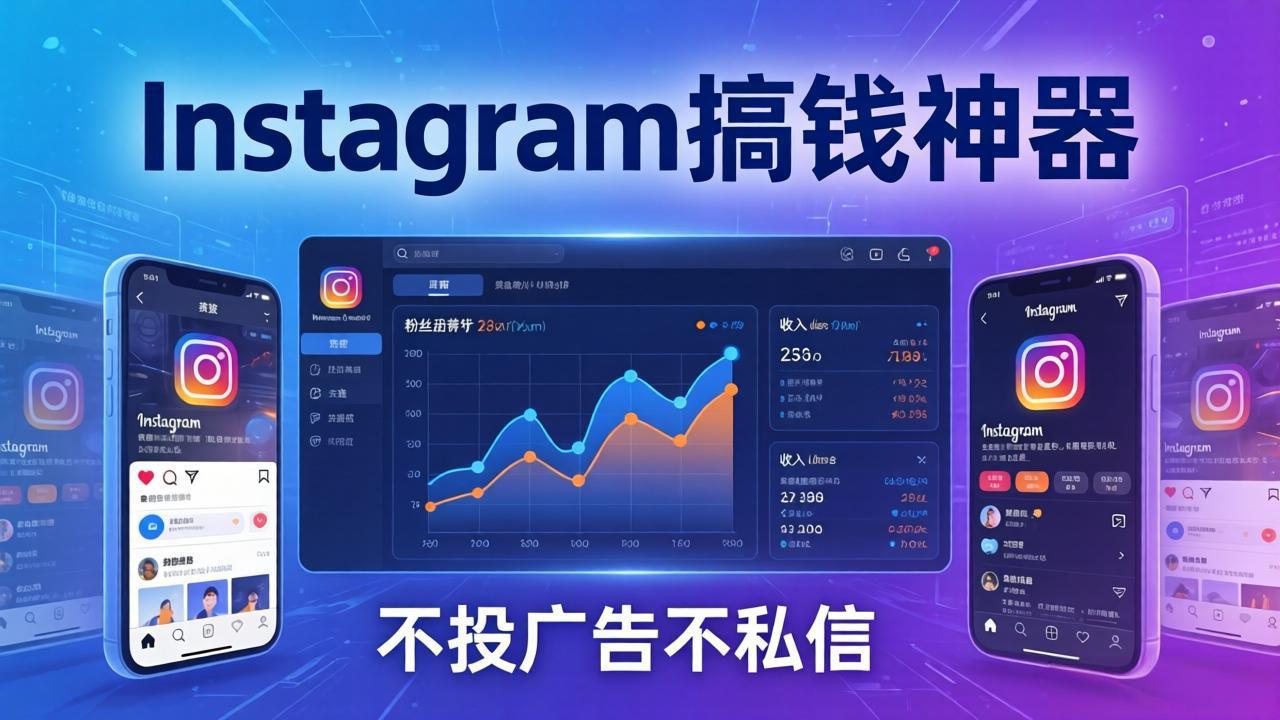 Instagram搞钱神器：月涨6万粉+月入5万刀，不投广告不私信，靠算法+低价产品-千汇网创