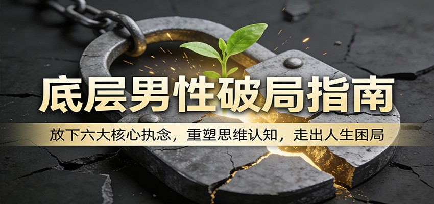 底层男性破局指南：放下六大核心执念，重塑思维认知，走出人生困局-千汇网创