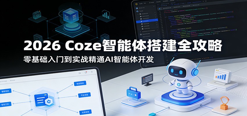 2026 Coze智能体搭建全攻略：零基础入门到实战精通AI智能体开发-千汇网创