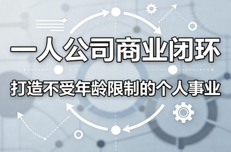 一人公司商业闭环，打造一份不受年龄限制的个人事业-千汇网创