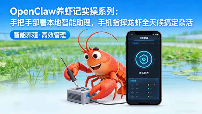 OpenClaw养虾记实操系列-更新：手把手部署本地智能助理，手机指挥龙虾全天候搞定杂活-千汇网创