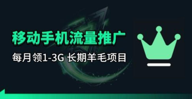 手机流量领取推广_每月一轮，刚需类的长期项目-千汇网创