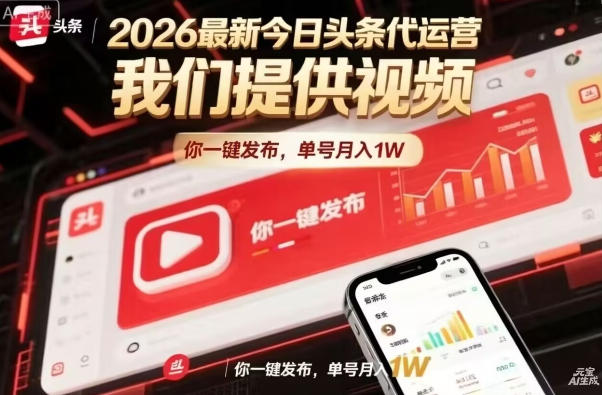 今日头条躺賺模式，你9我1，操作简单，一键发布，单机日入数百，长期合作【揭秘】-千汇网创