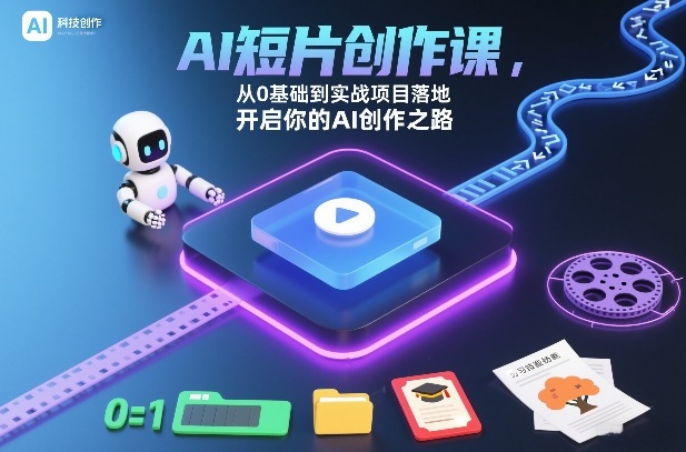 AI短片创作课，从0基础到实战项目落地，开启你的AI创作之路(更新0411)-千汇网创