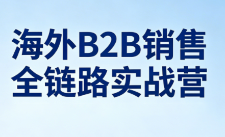 雨哥·海外B2B销售全链路实战营-千汇网创