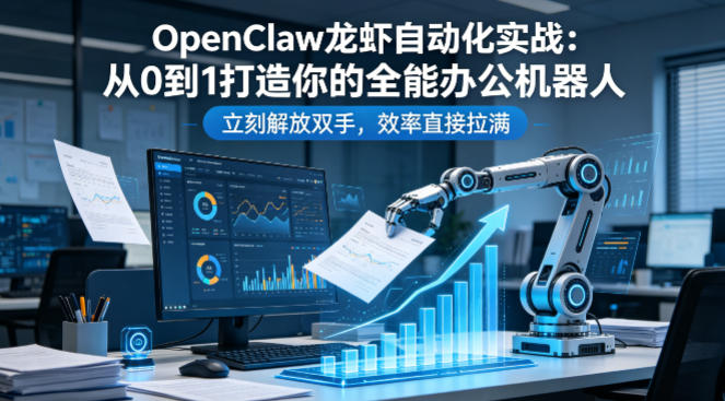 OpenClaw龙虾自动化实战：从0到1打造你的全能办公机器人，立刻解放双手，效率直接拉满-千汇网创