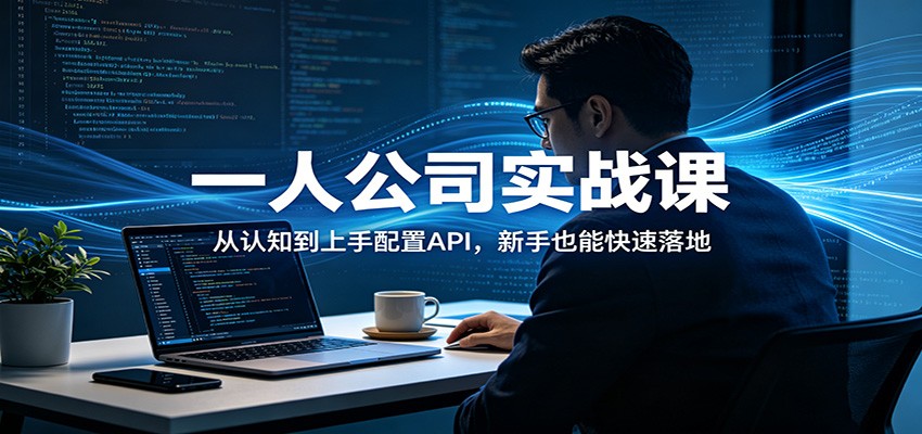 一人公司实战课：从认知到上手配置API，新手也能快速落地-千汇网创