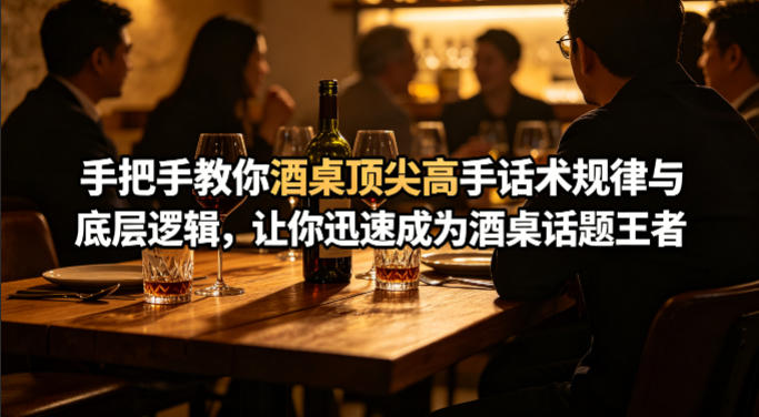 付费文章：手把手教你酒桌顶尖高手话术规律与底层逻辑，让你迅速成为酒桌话题王者(二十年全网独家经验分享)-千汇网创