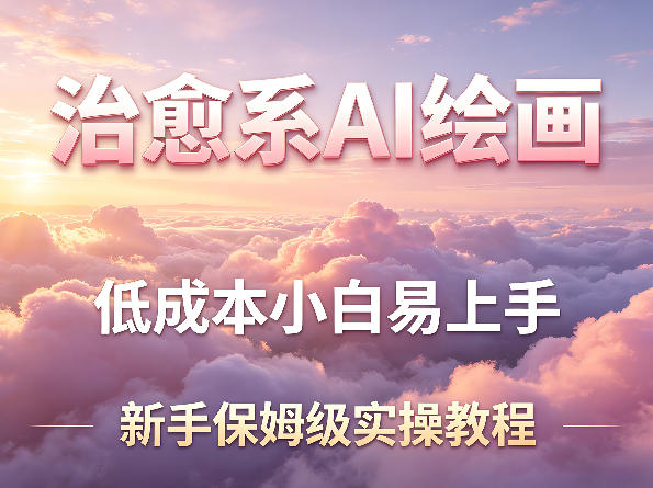 治愈系AI绘画提示词项目，低成本小白易上手，每天10分钟，新手保姆级实操教程-千汇网创