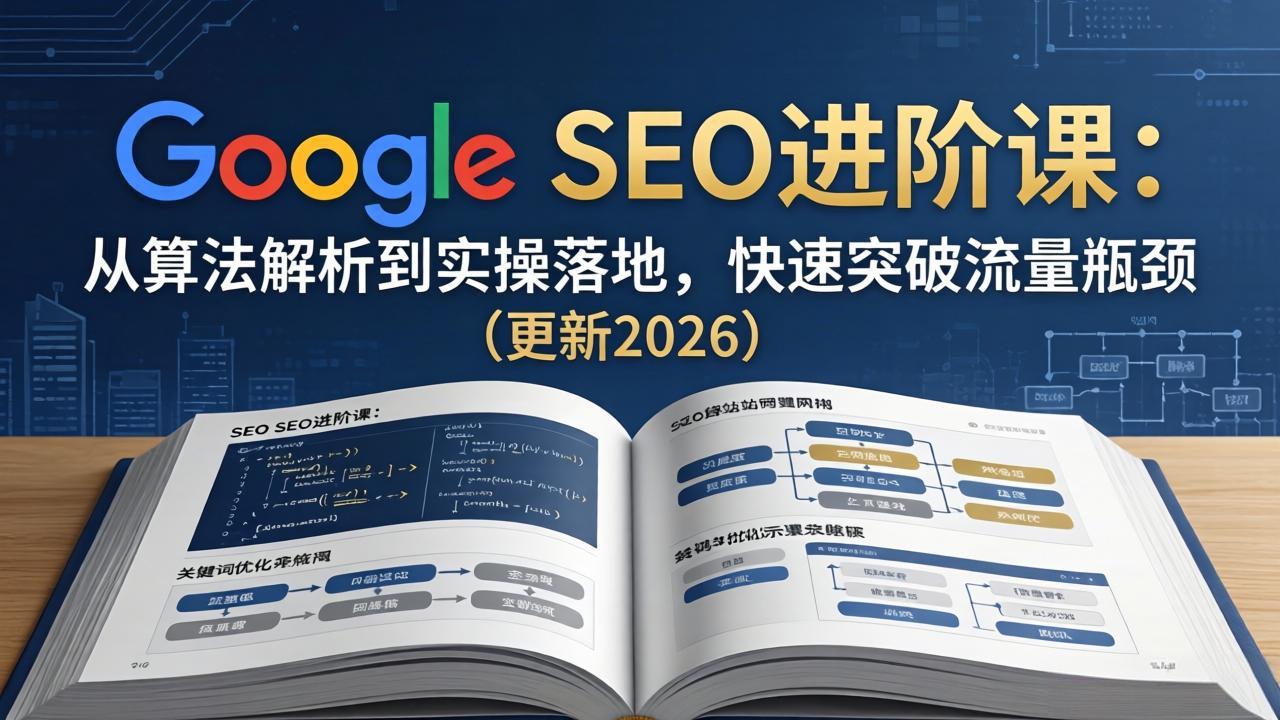 Google SEO进阶课：从算法解析到实操落地，快速突破流量瓶颈(更新2026-千汇网创