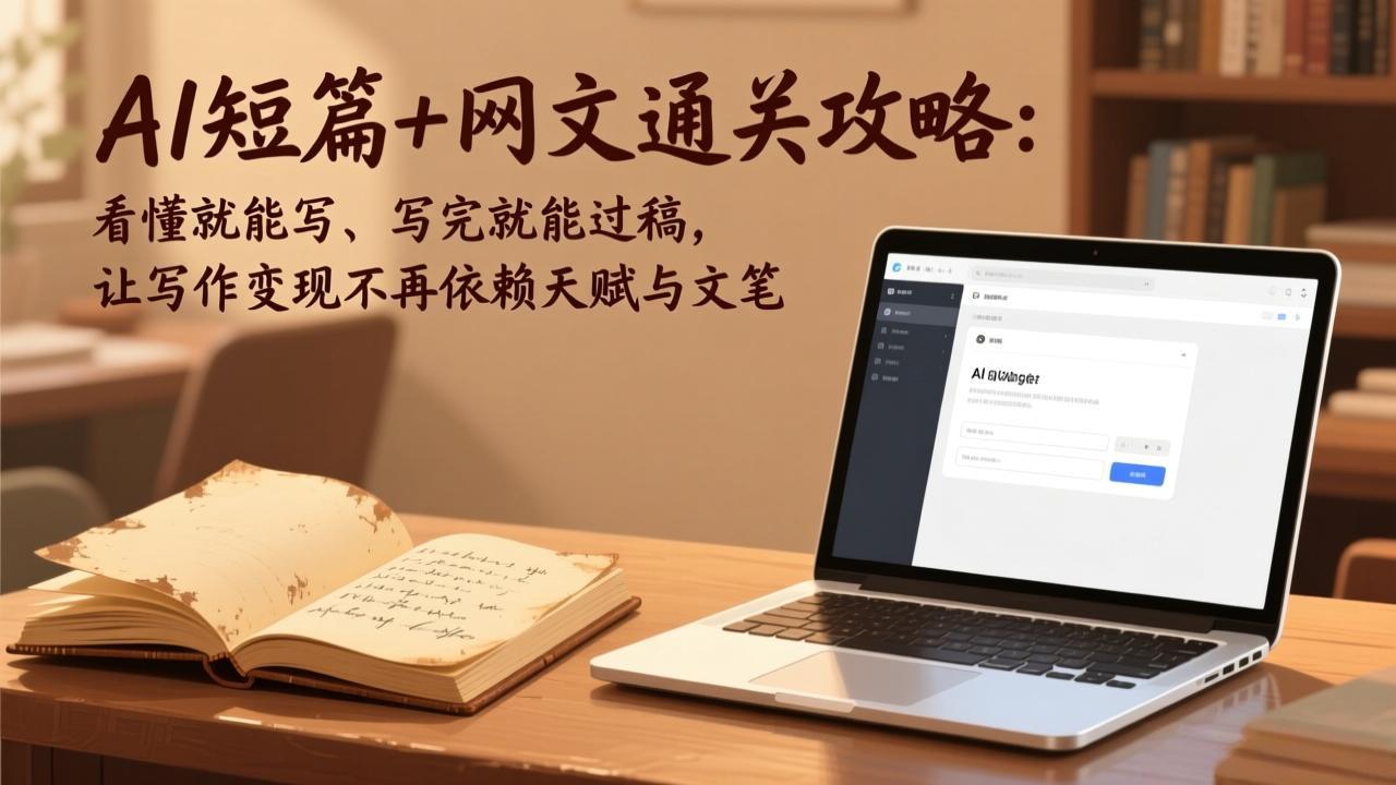 AI短篇+网文通关攻略-更新4月：看懂就能写、写完就能过稿，让写作变现不再依赖天赋与文笔-千汇网创